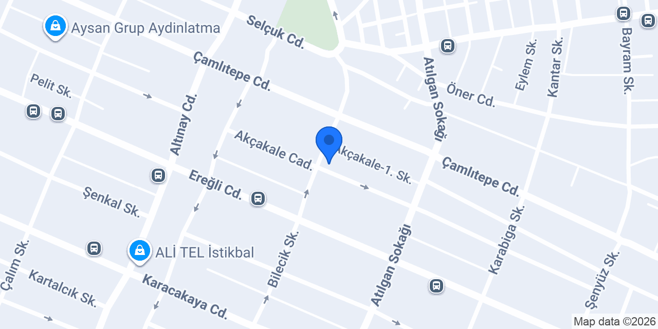 Akça Orman Ürünleri konumu