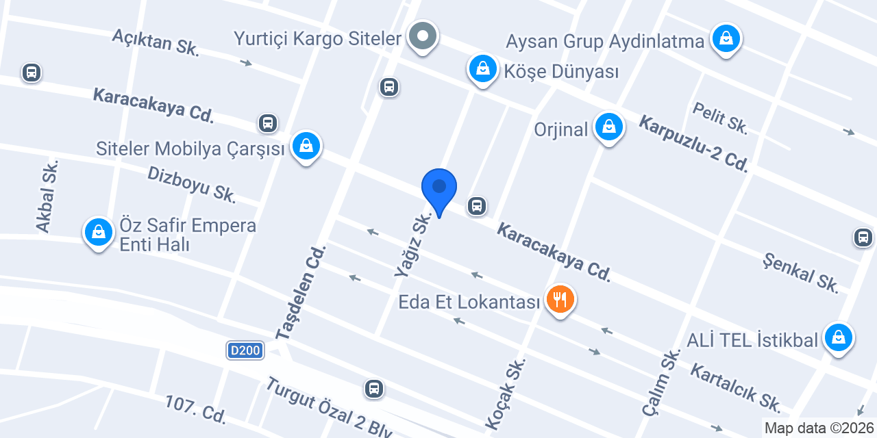 Asaş Mobilya Mağaza 72 konumu