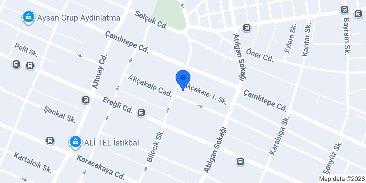 Özbek Mobilya konumu