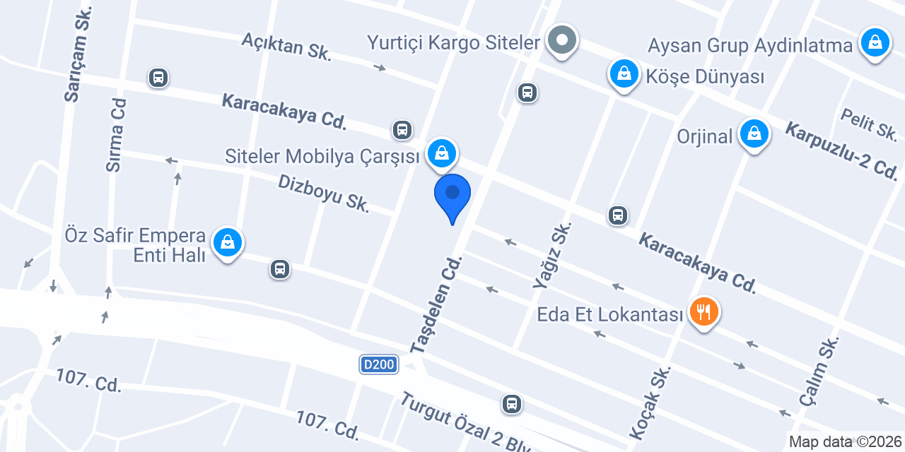 Şekerbank Siteler Şubesi konumu