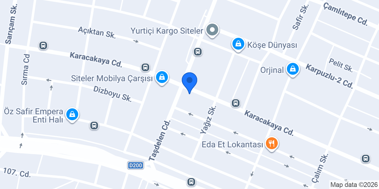 Savaş Oymak Mobilya konumu