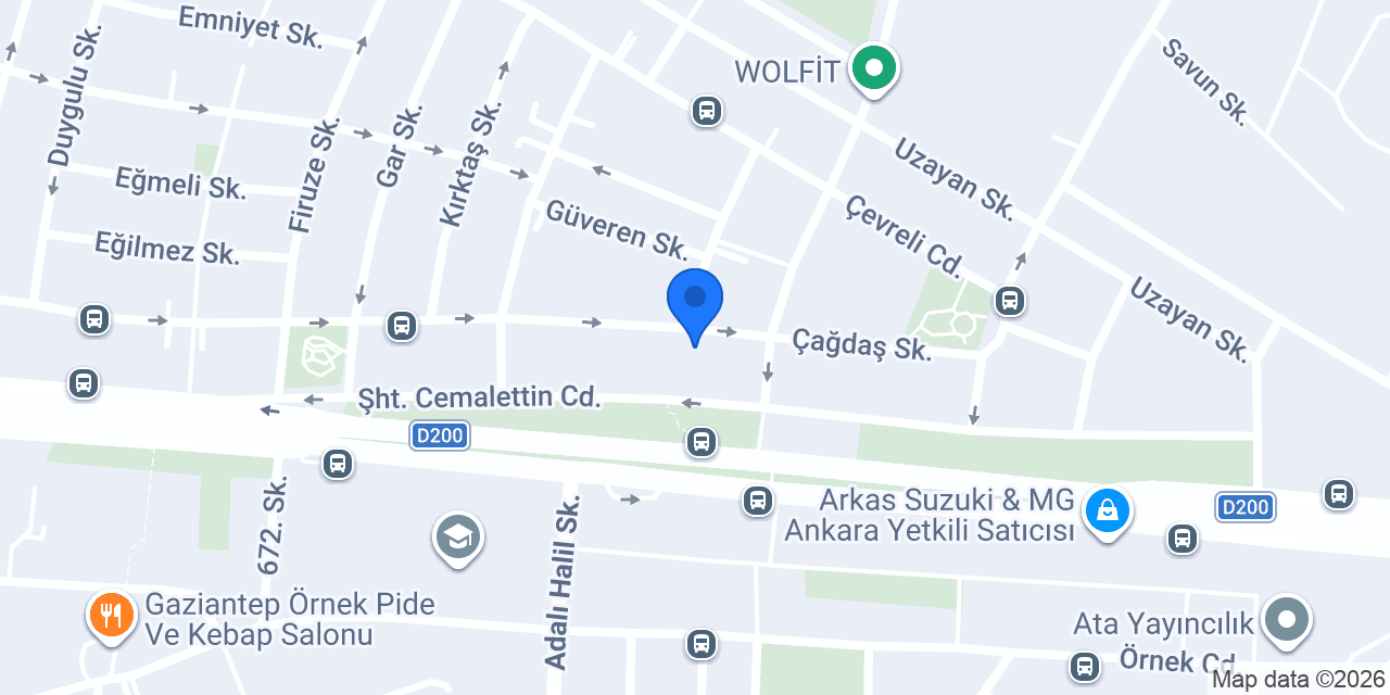 Online Çiçekçi konumu
