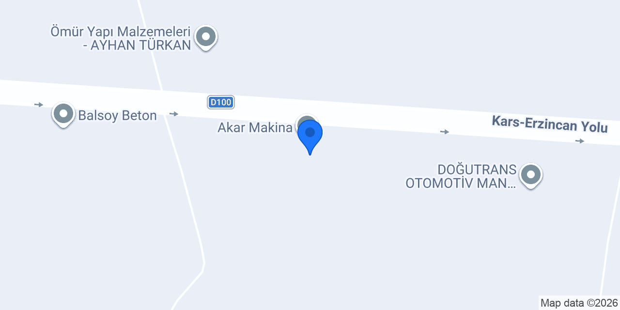 Akar Makina konumu