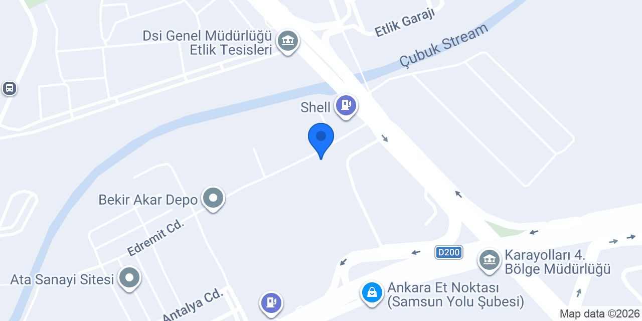 Novaser Yapı Depo konumu