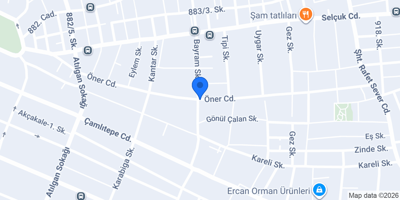 Tümer Otomotiv konumu