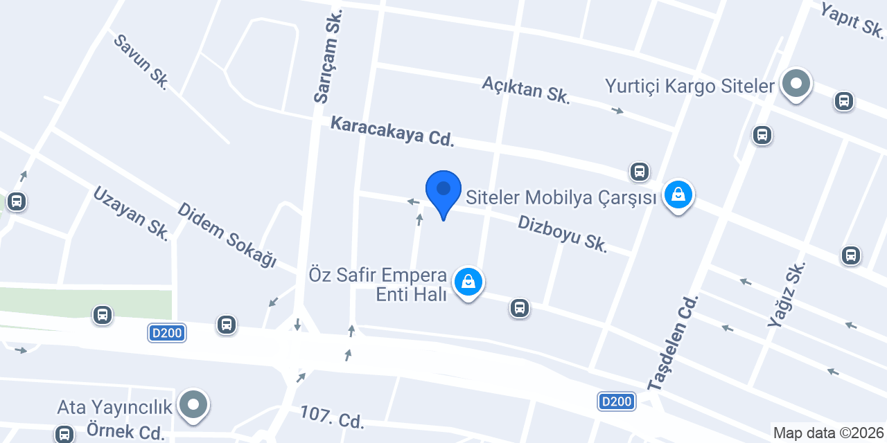 MODEMA Süpürgelik Satış Mağazası konumu