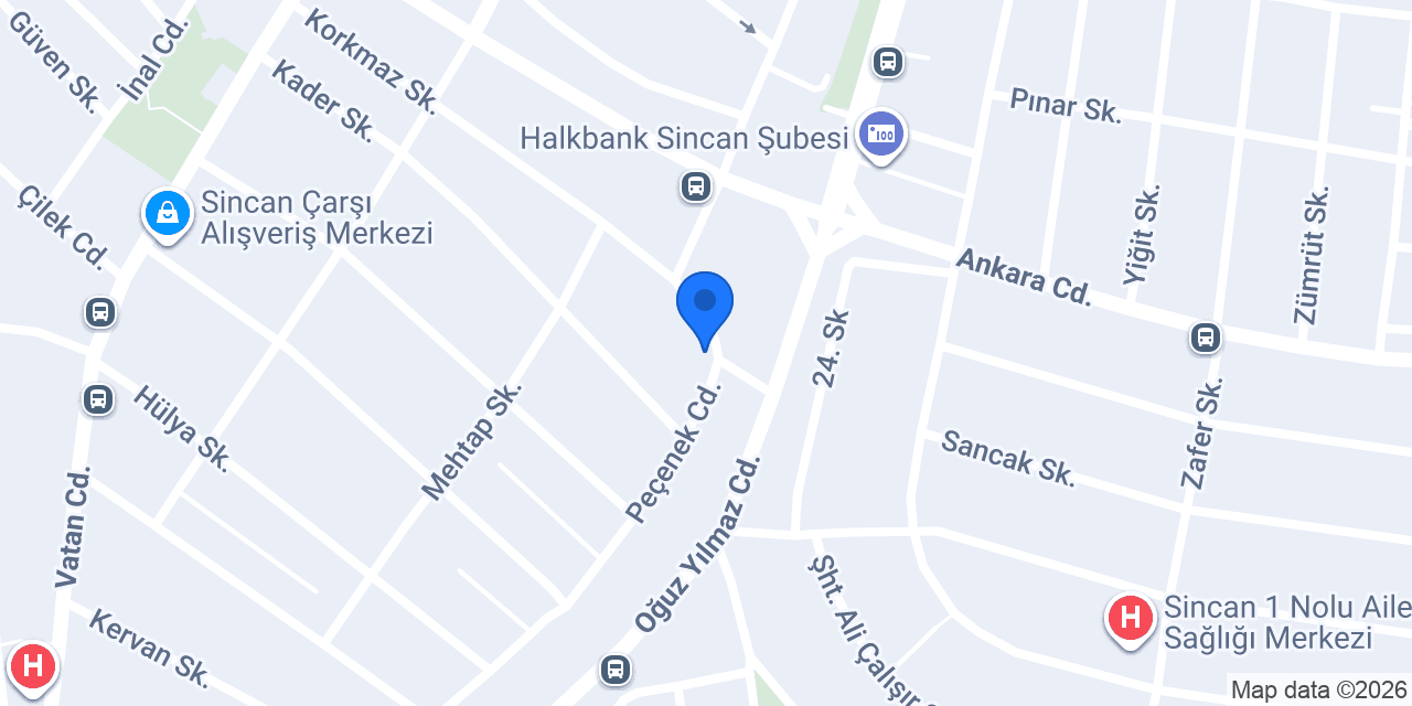 Sincan Yükseliş Sürücü Kursu konumu