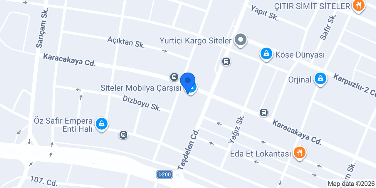 Cadde Ankara Mobilya konumu