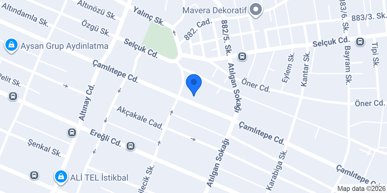 Güvenç Mobilya & Dekorasyon konumu