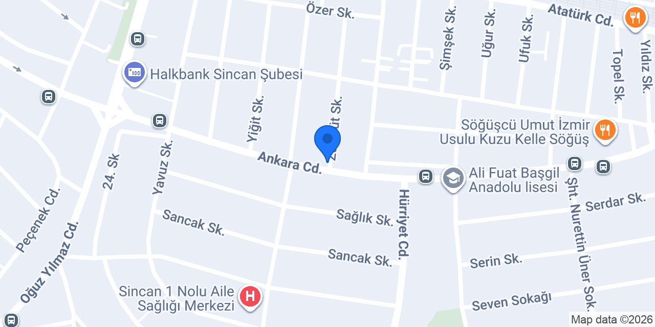 Sincan oto kiralama Oto kiralama bahar oto can Polat Sincan oto kiralama konumu