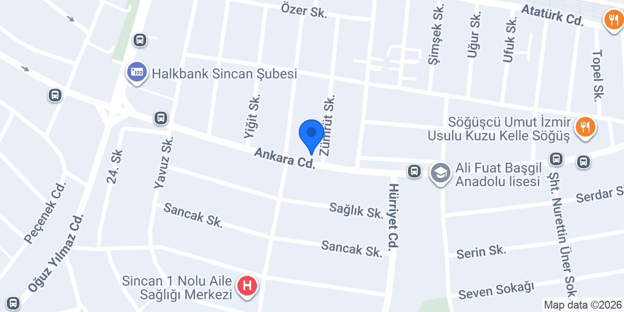 Sincan Dönercim konumu