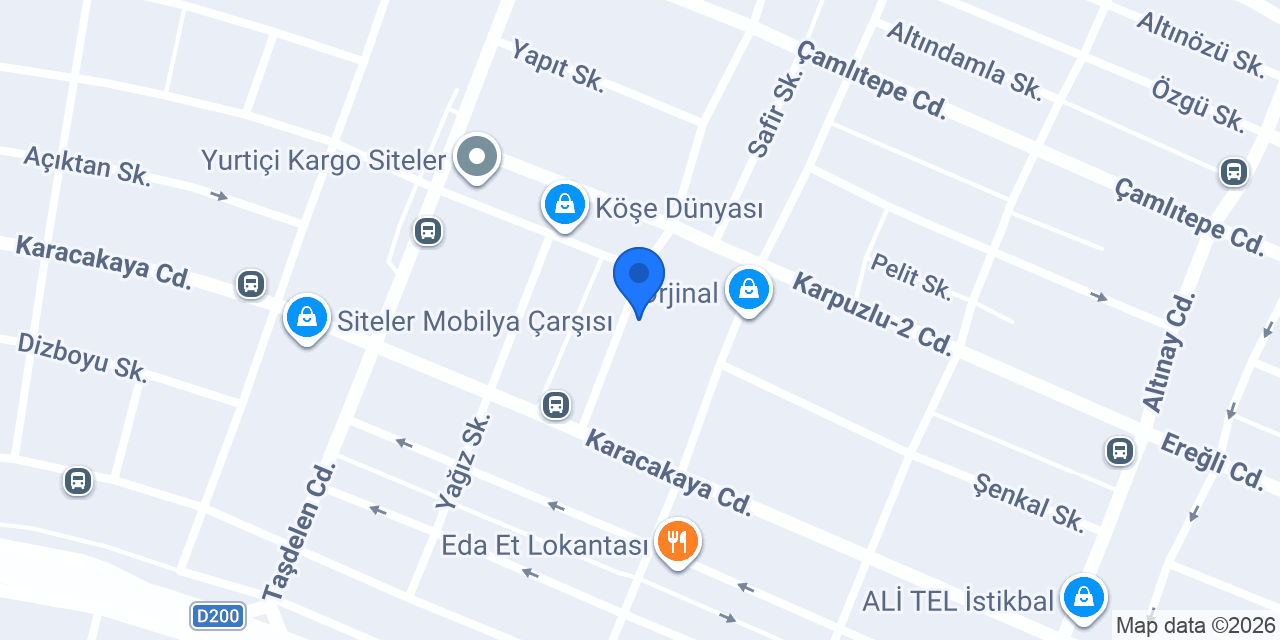 YAVUZLAR MOBİLYA konumu