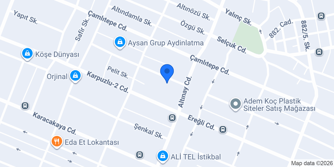 Ardıç Mobilya Aksesuar konumu