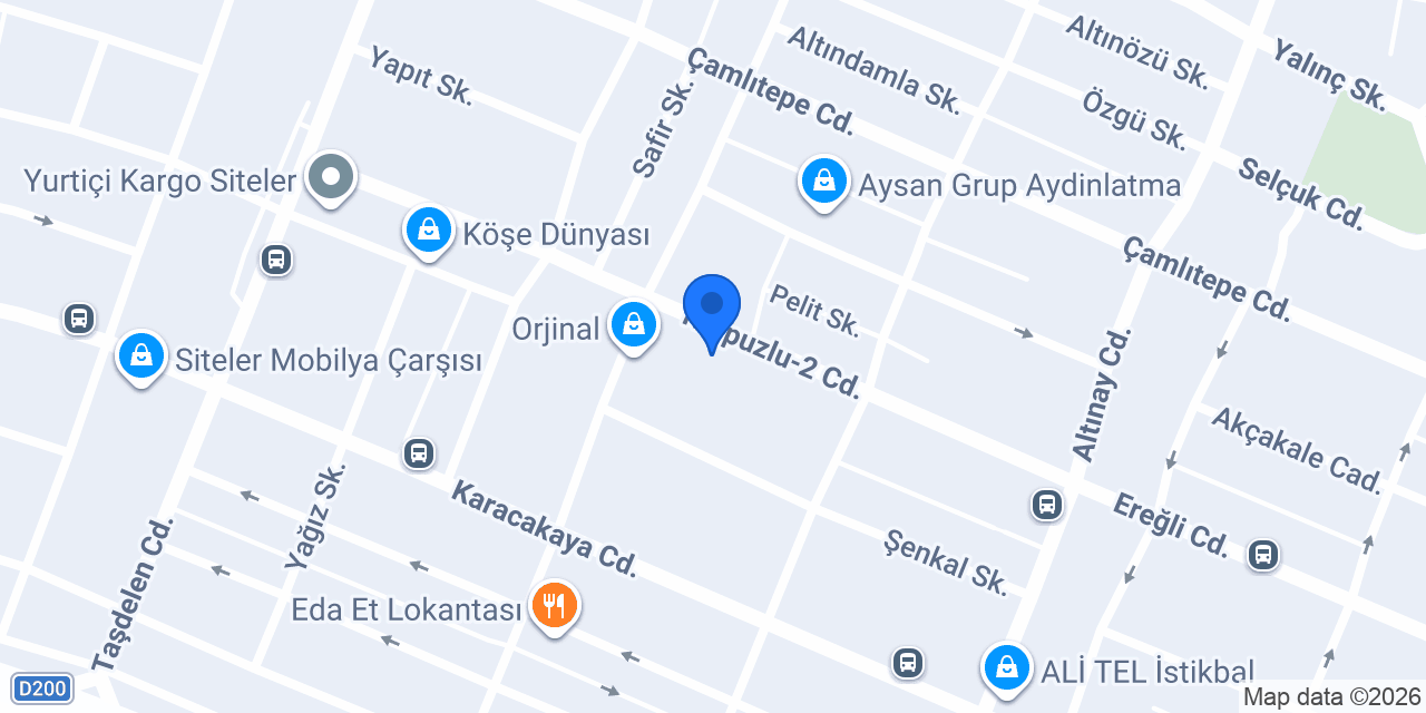 Ergünler Otomotiv konumu