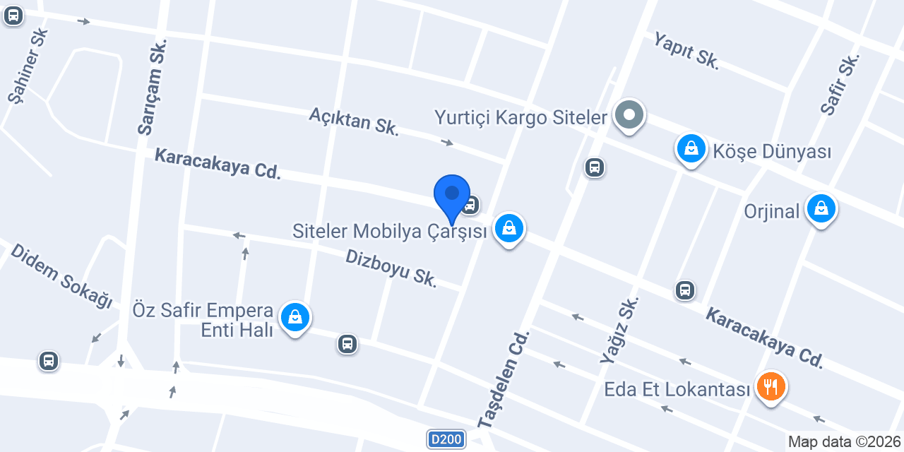 Özübüyük Mobilya konumu