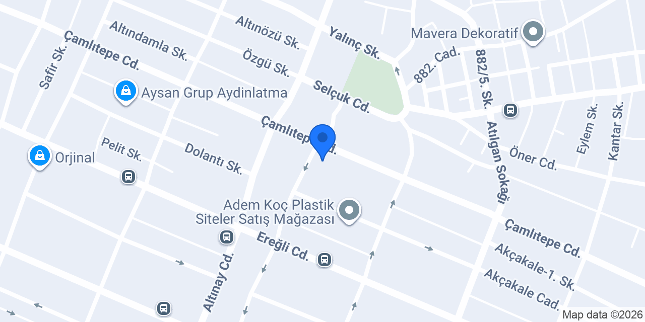 Öz Konak Mobilya konumu