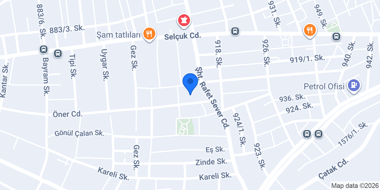 Yücel Alüminyum Cam Balkon konumu