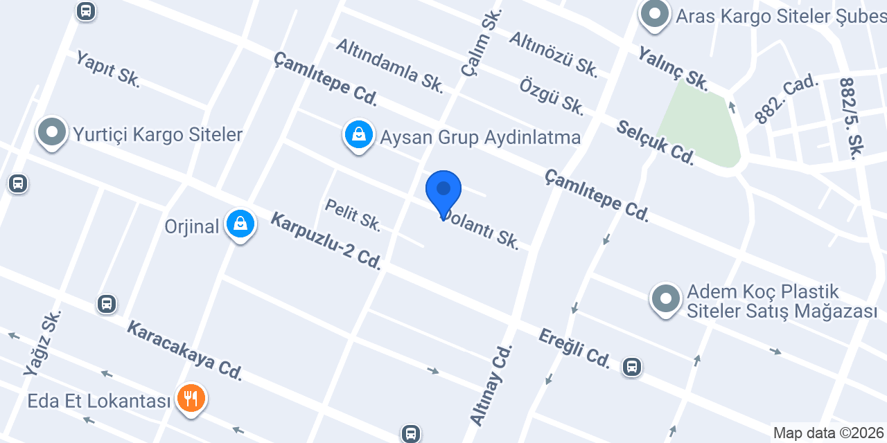Kırmızı Concept - Siteler Aksesuar Mobilya konumu