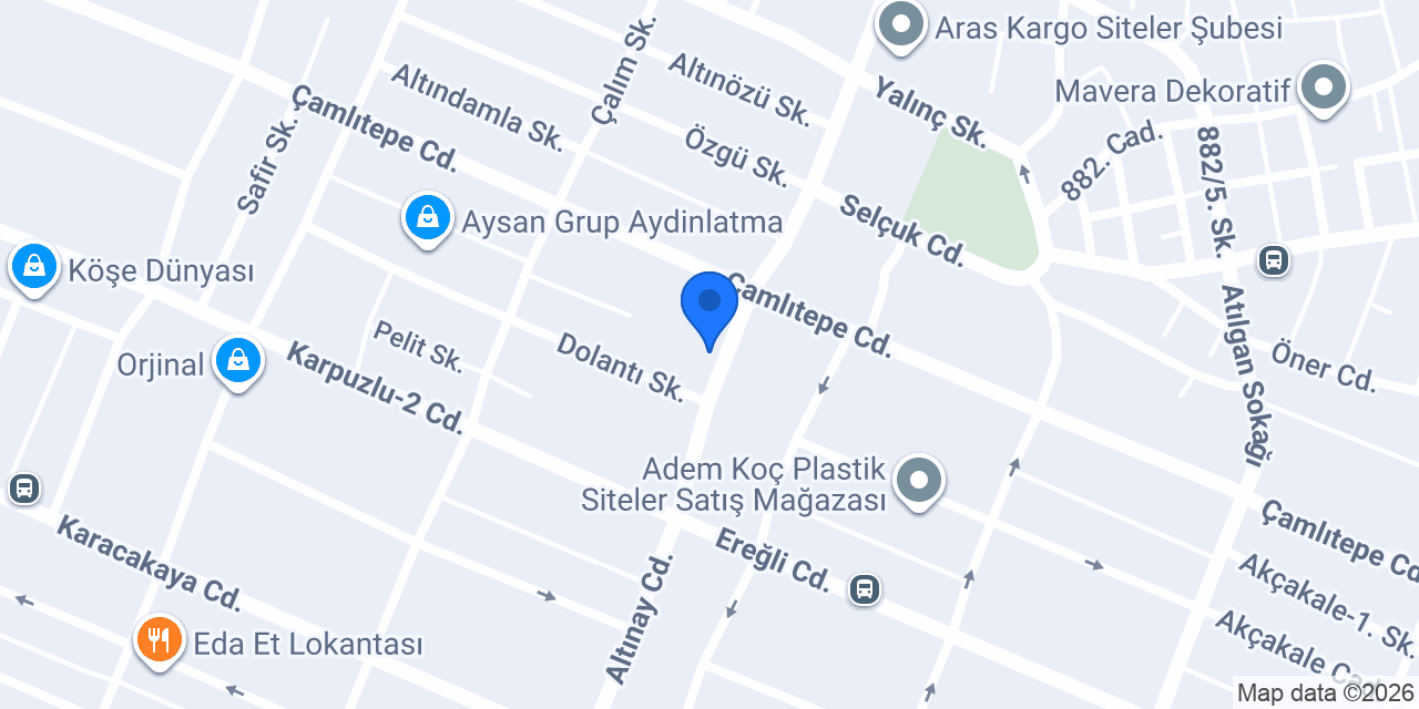 Arif Hırdavat konumu