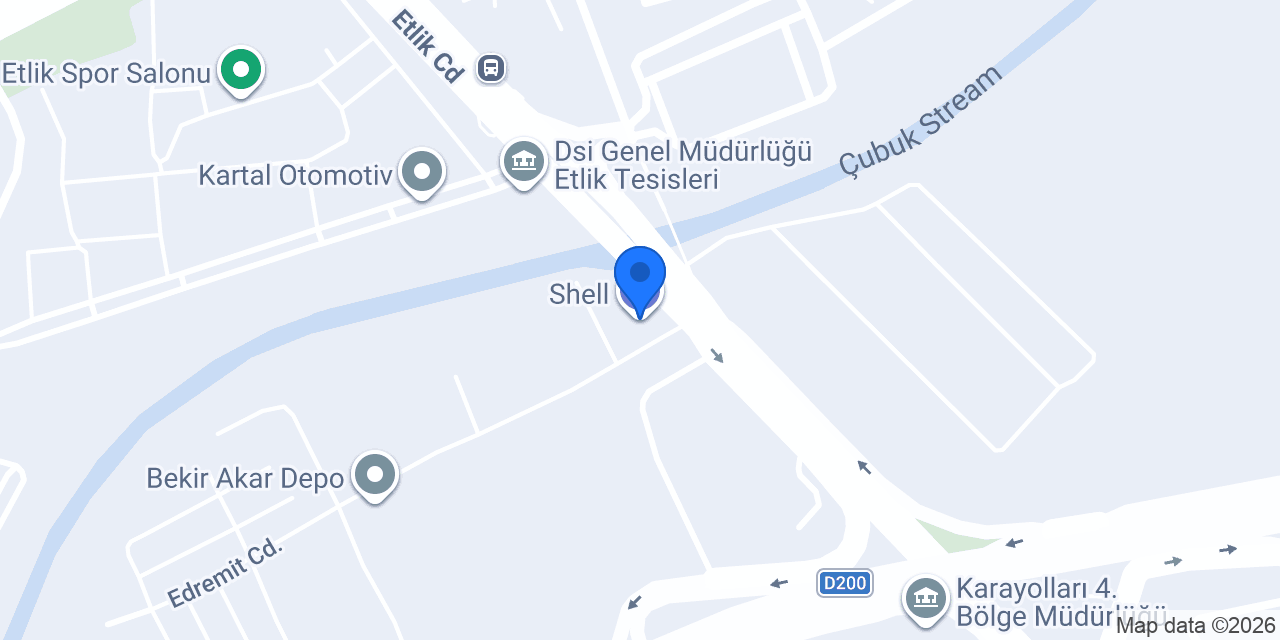 Shell konumu