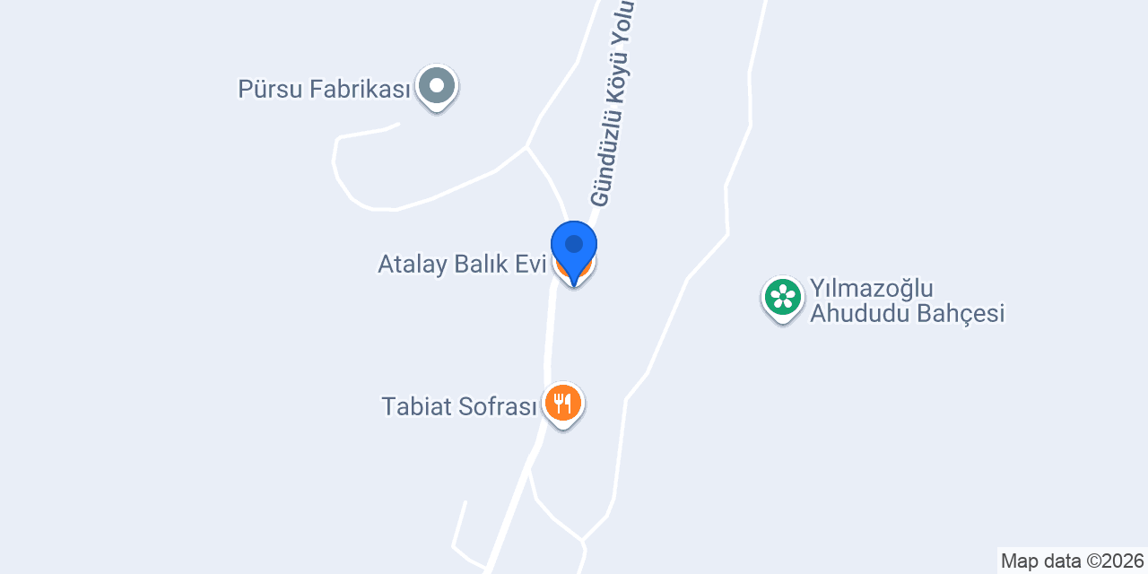 Atalay Balık Evi konumu