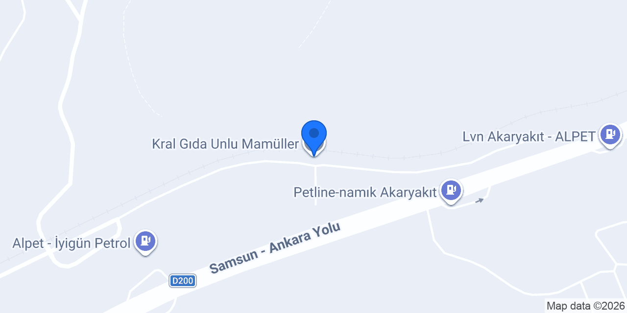Kral Gıda Unlu Mamüller konumu