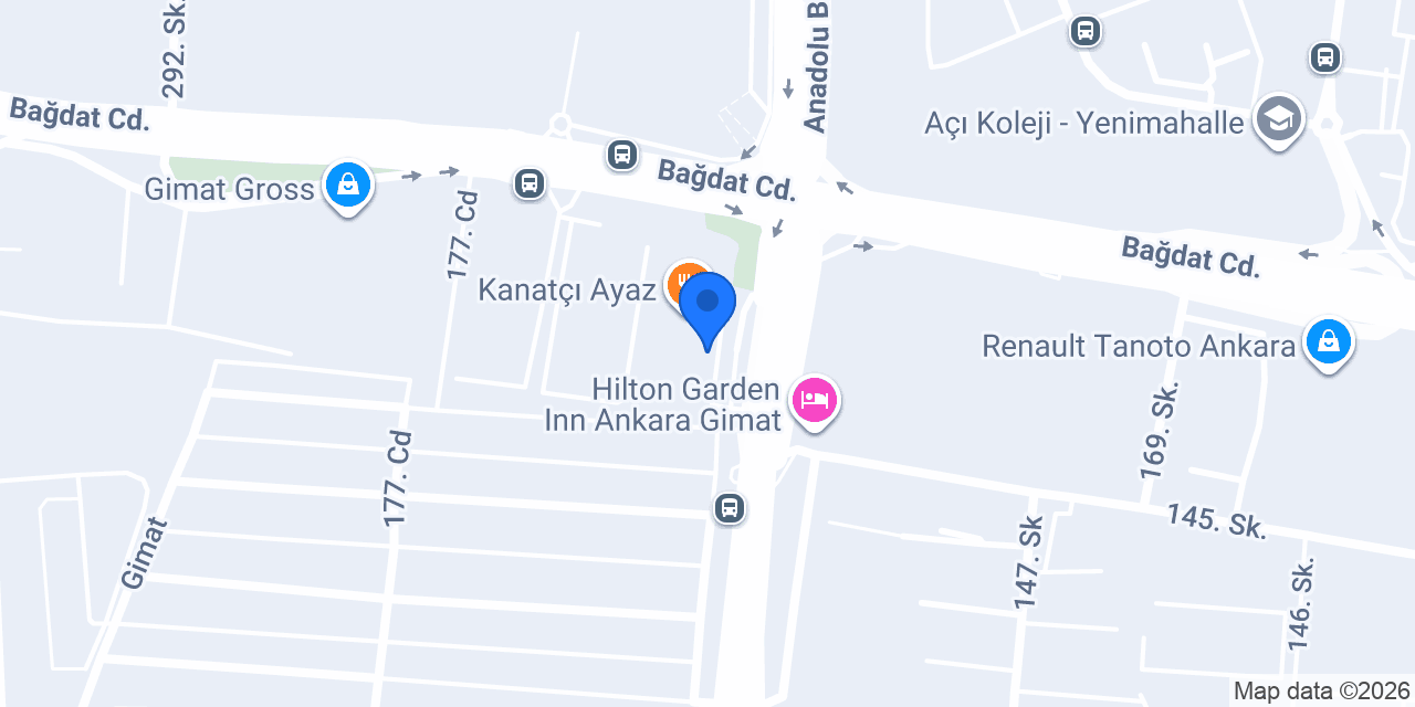 Ziraat Katılım Gimat Şubesi konumu