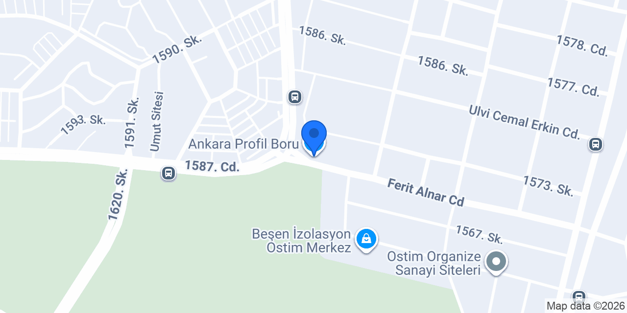 Ankara Profil Boru konumu