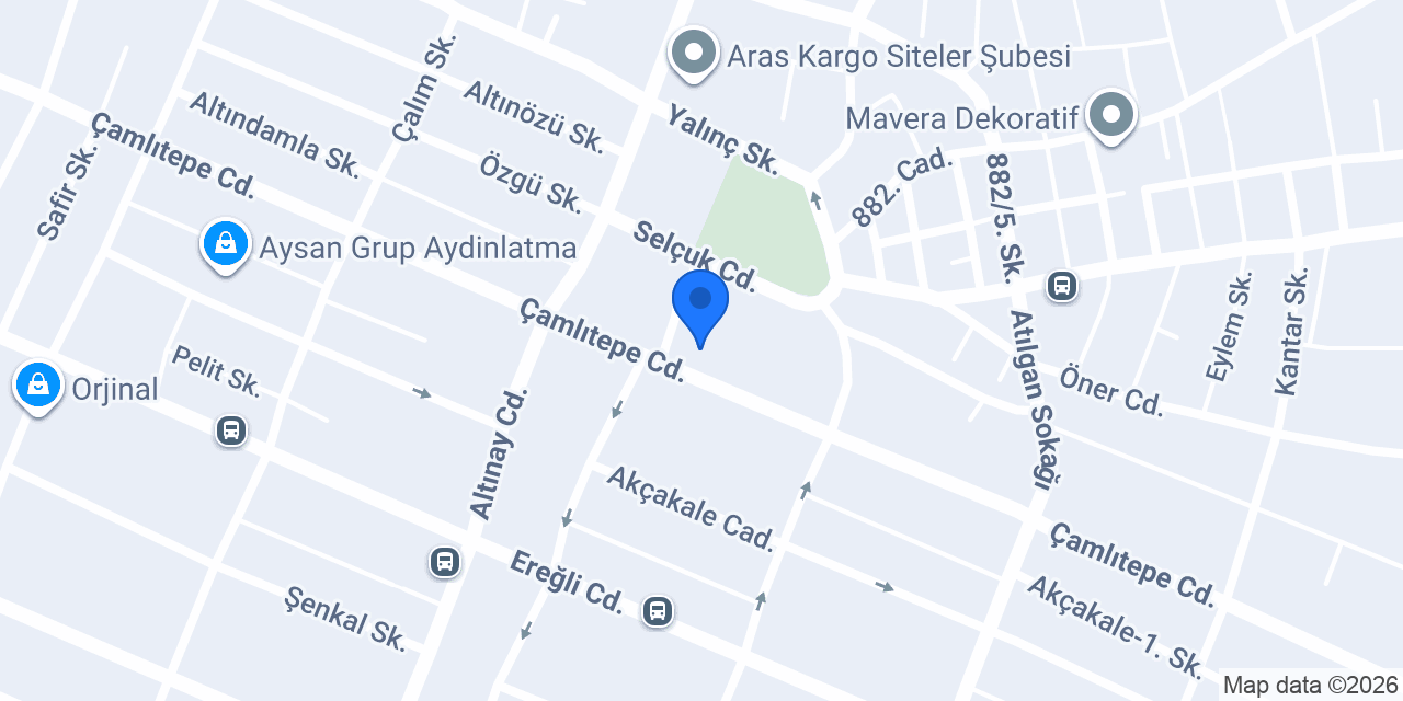 Evren Mobilya Aş. konumu