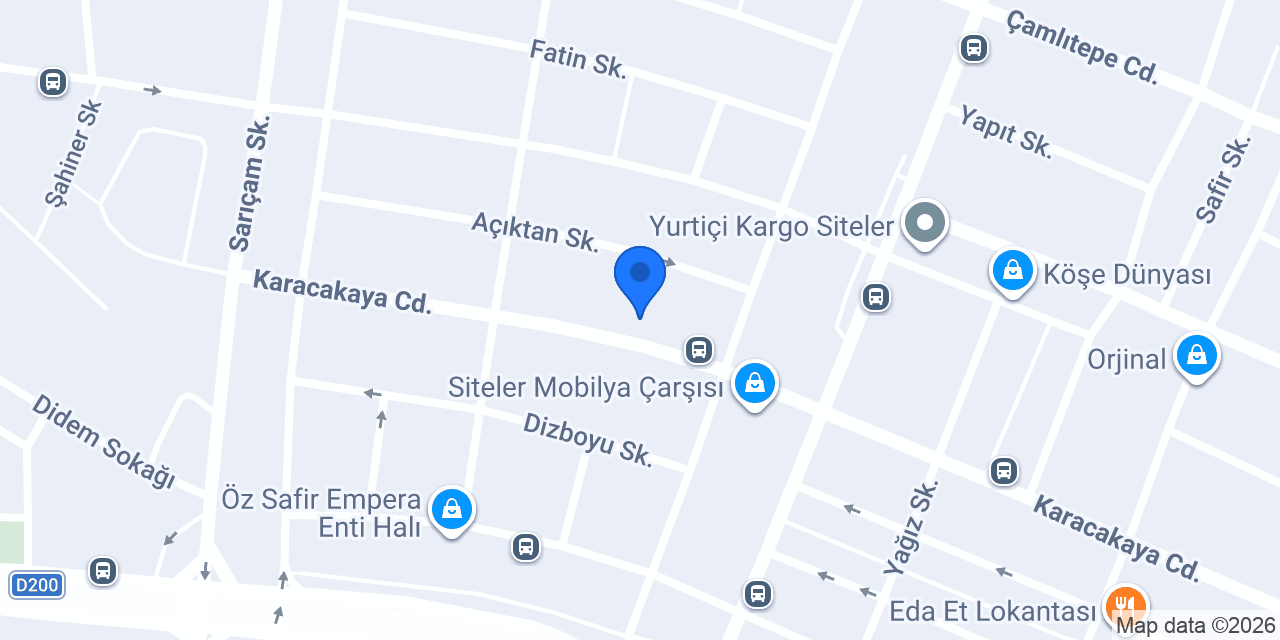 Tevfik mobilya konumu