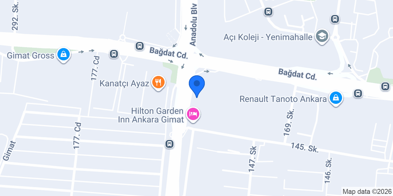 DenizBank Gimat Şubesi konumu