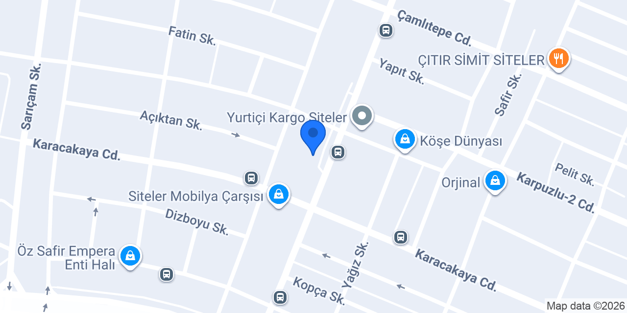 Akalın Mobilya Dekorasyon konumu
