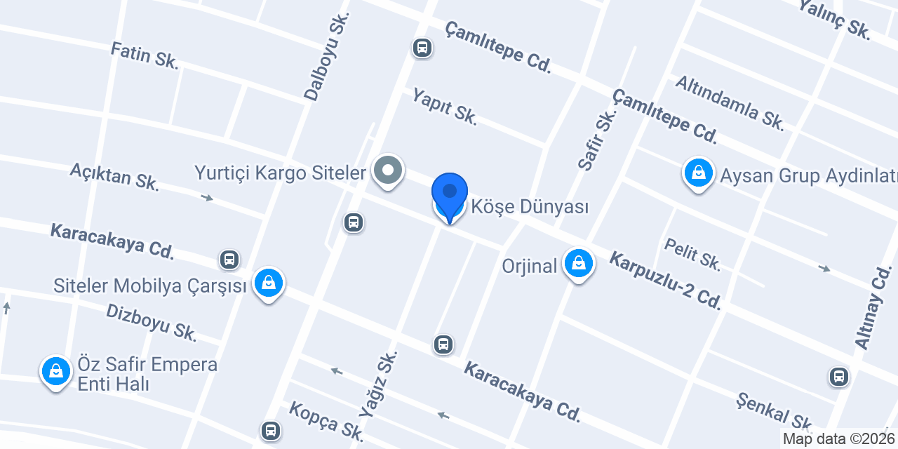 Köşe Dünyası konumu