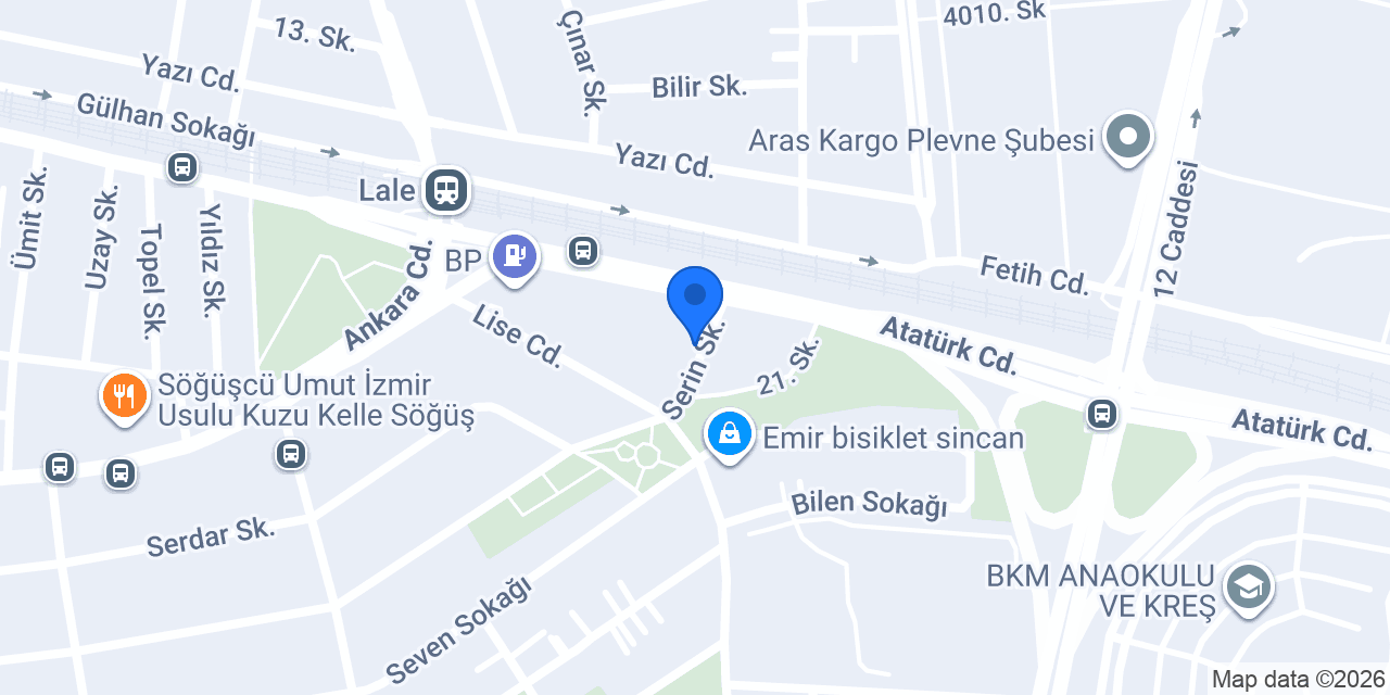 Üçel Oto Galeri konumu