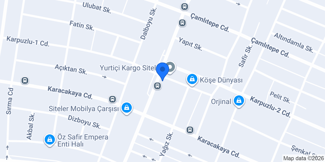 Öztopçu Boya Polyester Jelkot Elyaf - Merkez Şube konumu