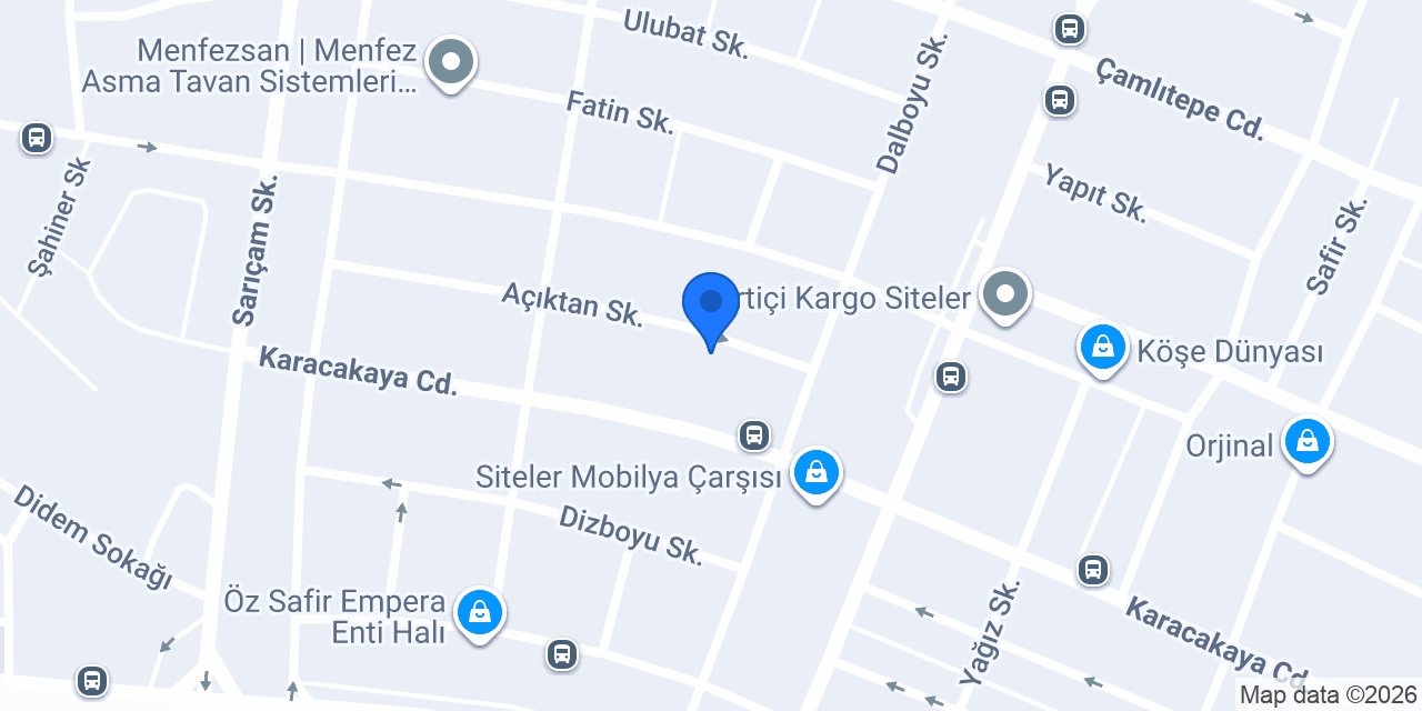 Pars Kuaför Mobilyaları konumu
