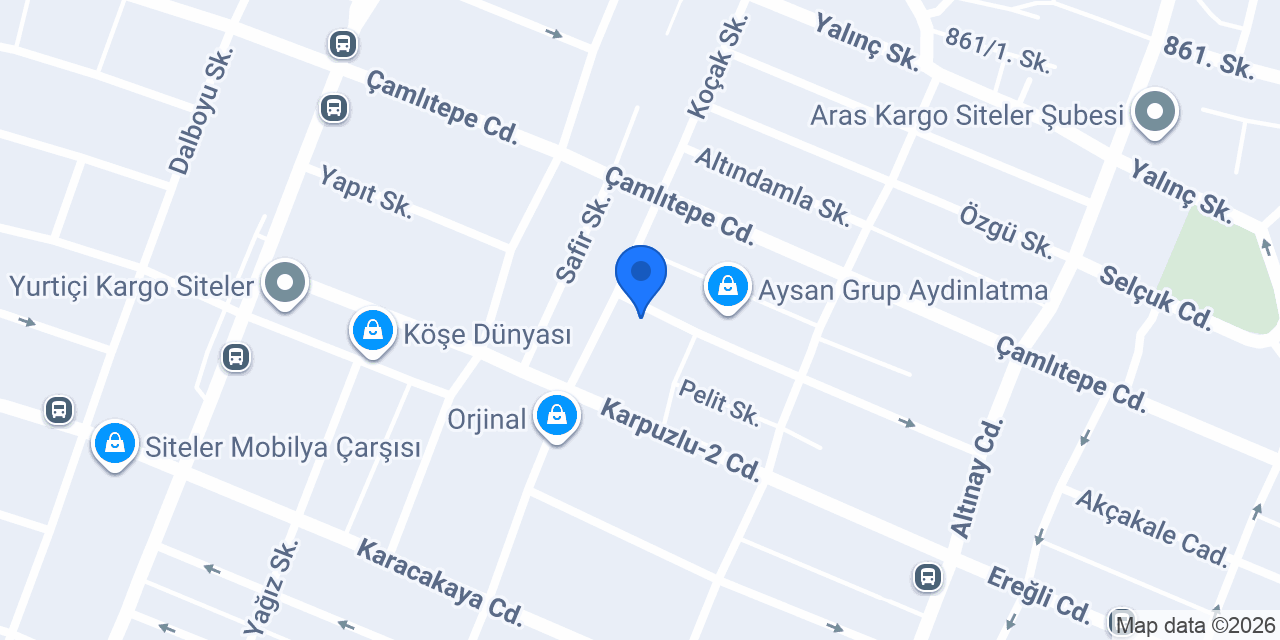 Kökbıyık Mobilya konumu