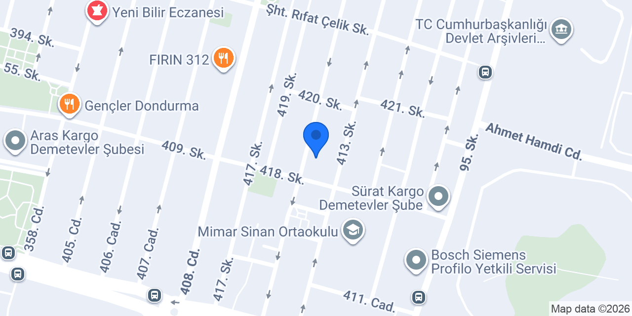 Tente Çadır Ankara konumu