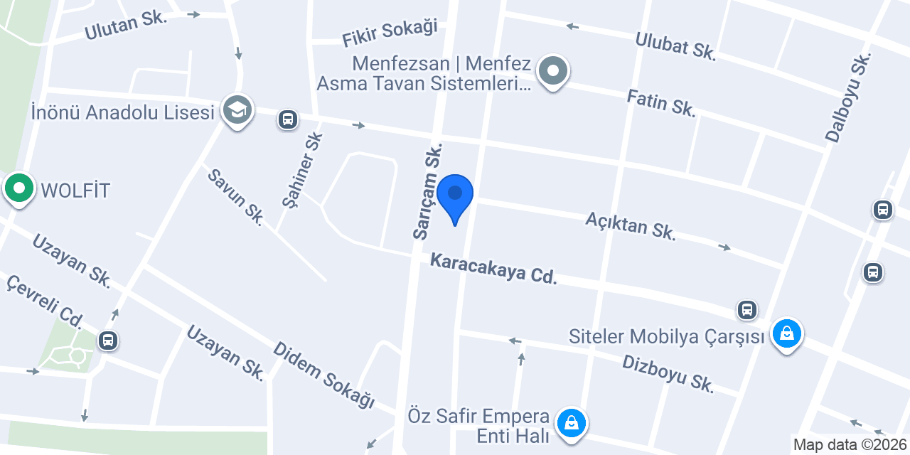 Can Grup Sandalye masa mobilya konumu