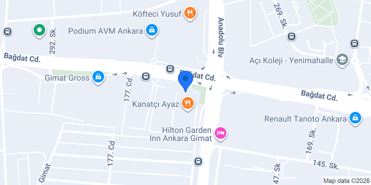 Gimat Otel konumu