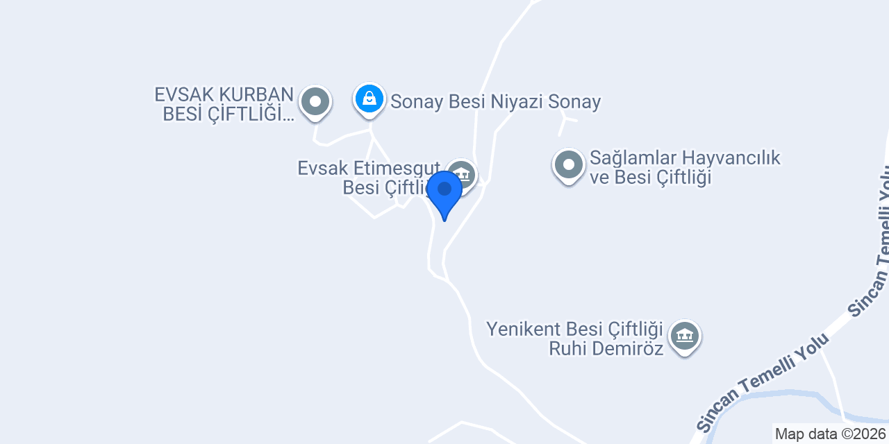 Etimesgut Serhendi Kurban Mandıra konumu