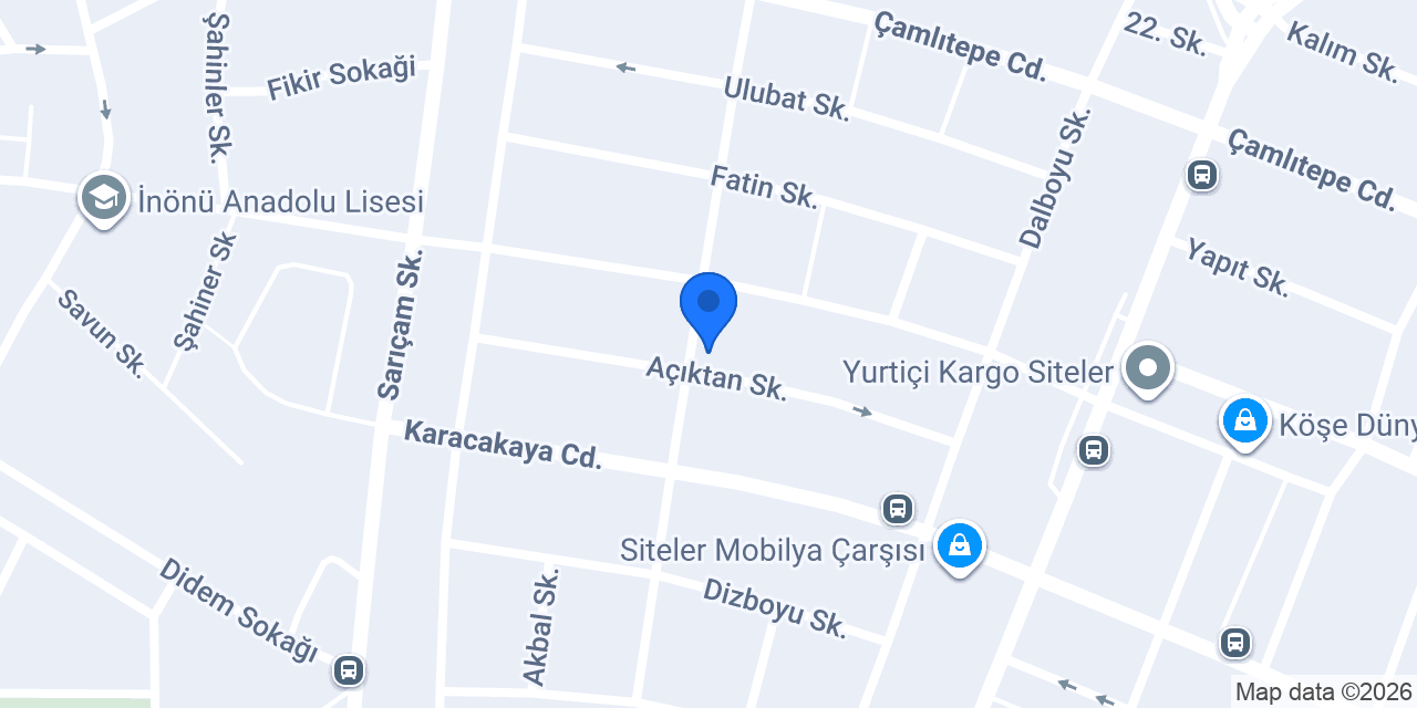 AYTAÇ ENES MOTORLU ARAÇLAR konumu