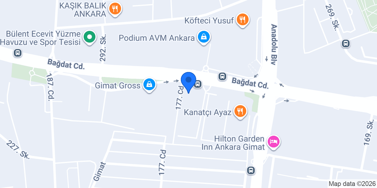 Garanti BBVA Gimat Şubesi konumu