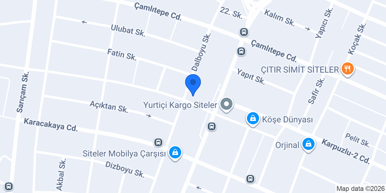 Akınsan Boya konumu