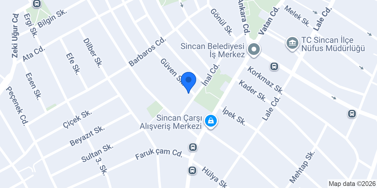 SİNCAN PET VETERİNER KLİNİĞİ konumu