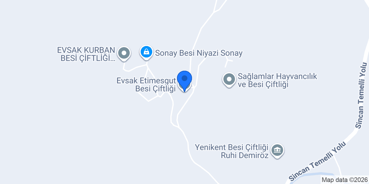 Evsak Etimesgut Besi Çiftliği konumu