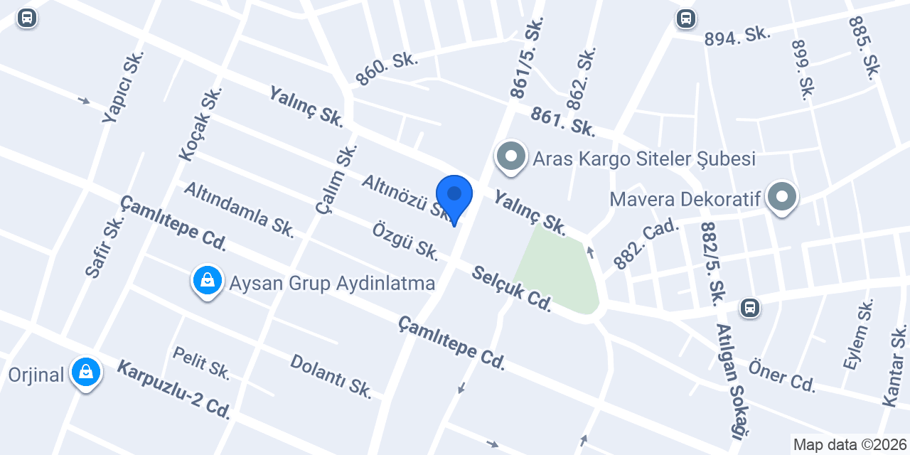 RIZA çilingir konumu