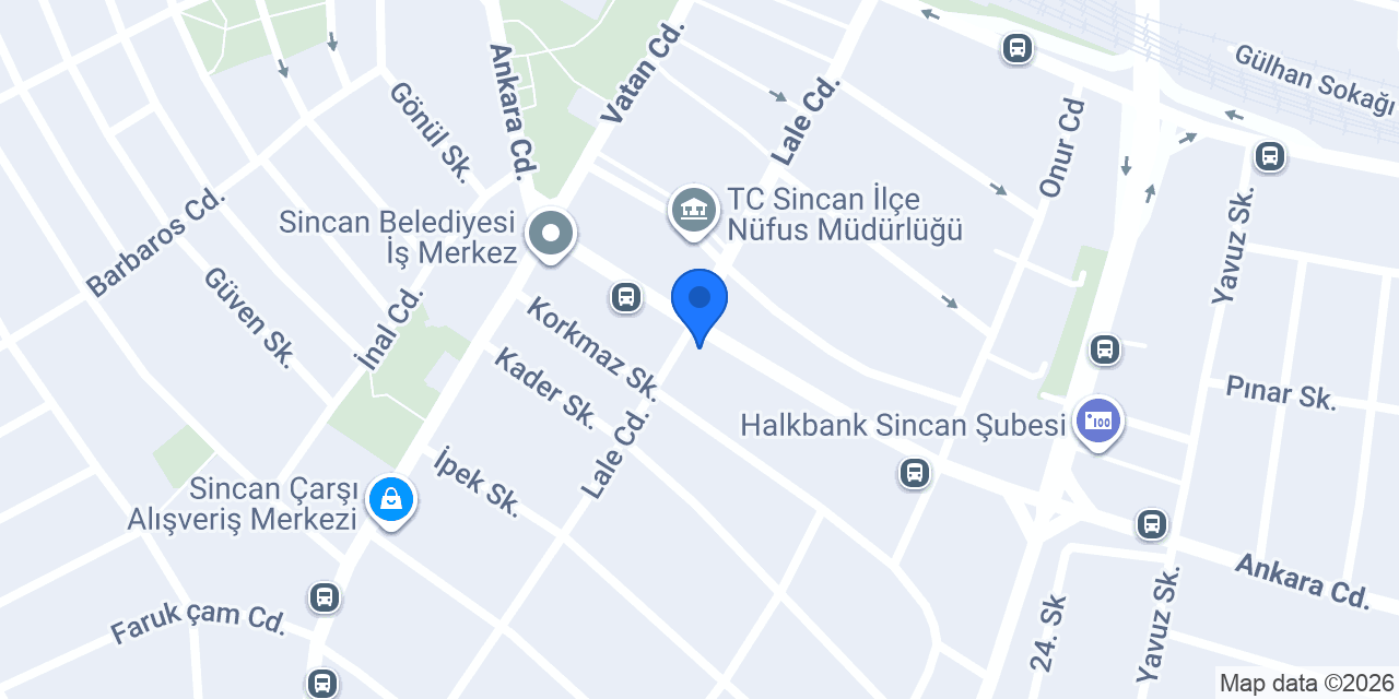 Can Ayyıldız Sürücü Kursu konumu