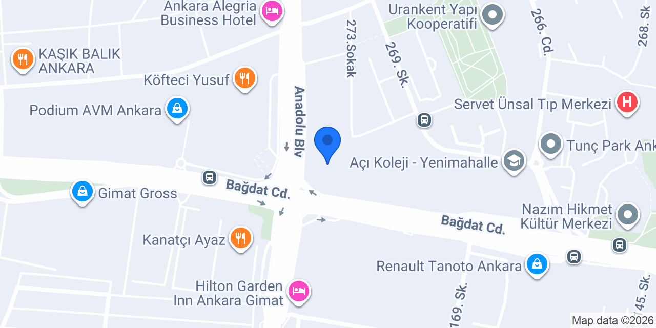 Özdemir Hukuk Bürosu konumu