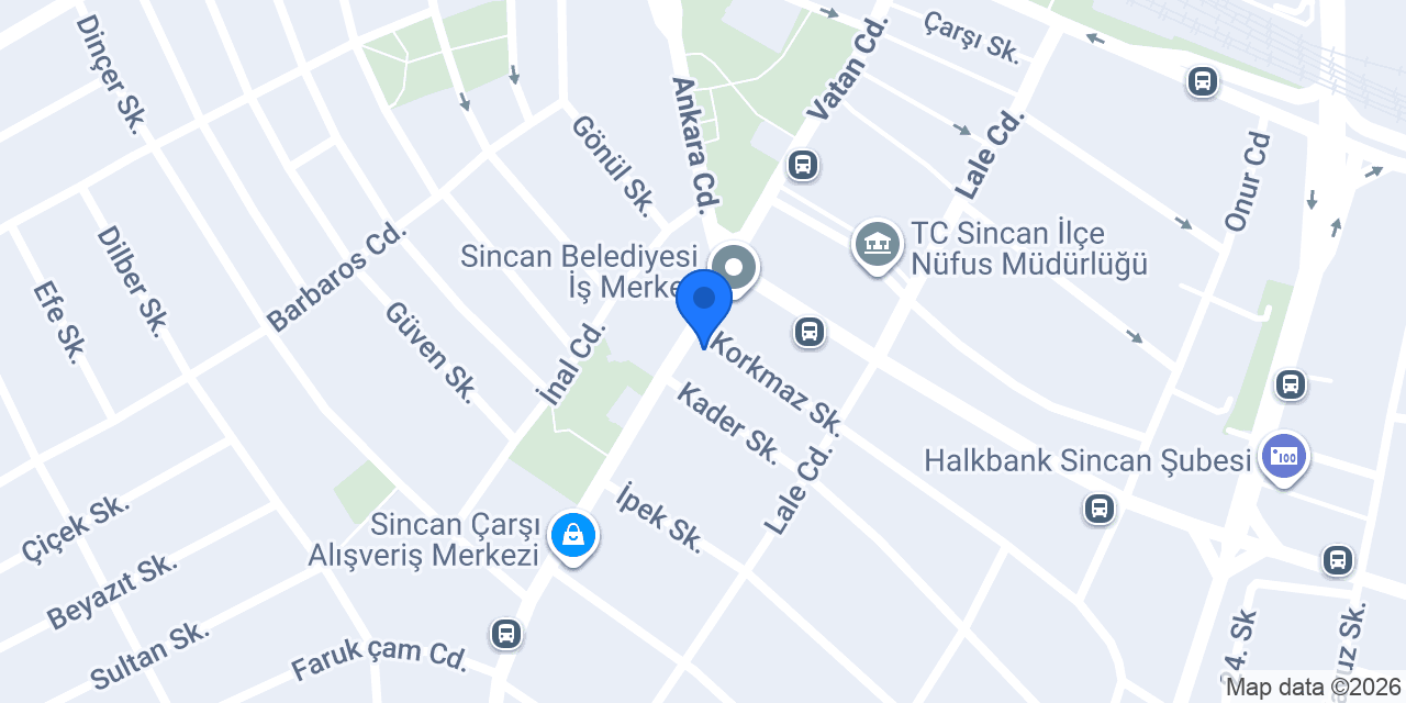 Öğretmenler Mobilya Sincan Vatan Cad. Şube konumu
